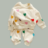 YRGM KIDS Balloon Heart Clothing Sets