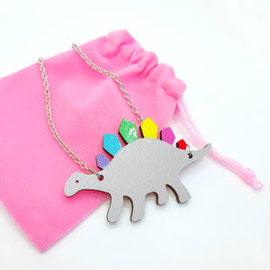 Dinosaur Necklace, Dinosaur Gift, Prickle People