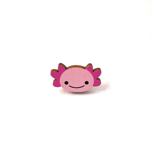 Axolotl Pin, Axolotl Brooch, British Wildlife